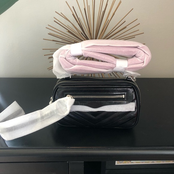REBECCA MINKOFF LEATHER CROSSBODY BAG, NWT - Picture 5 of 8